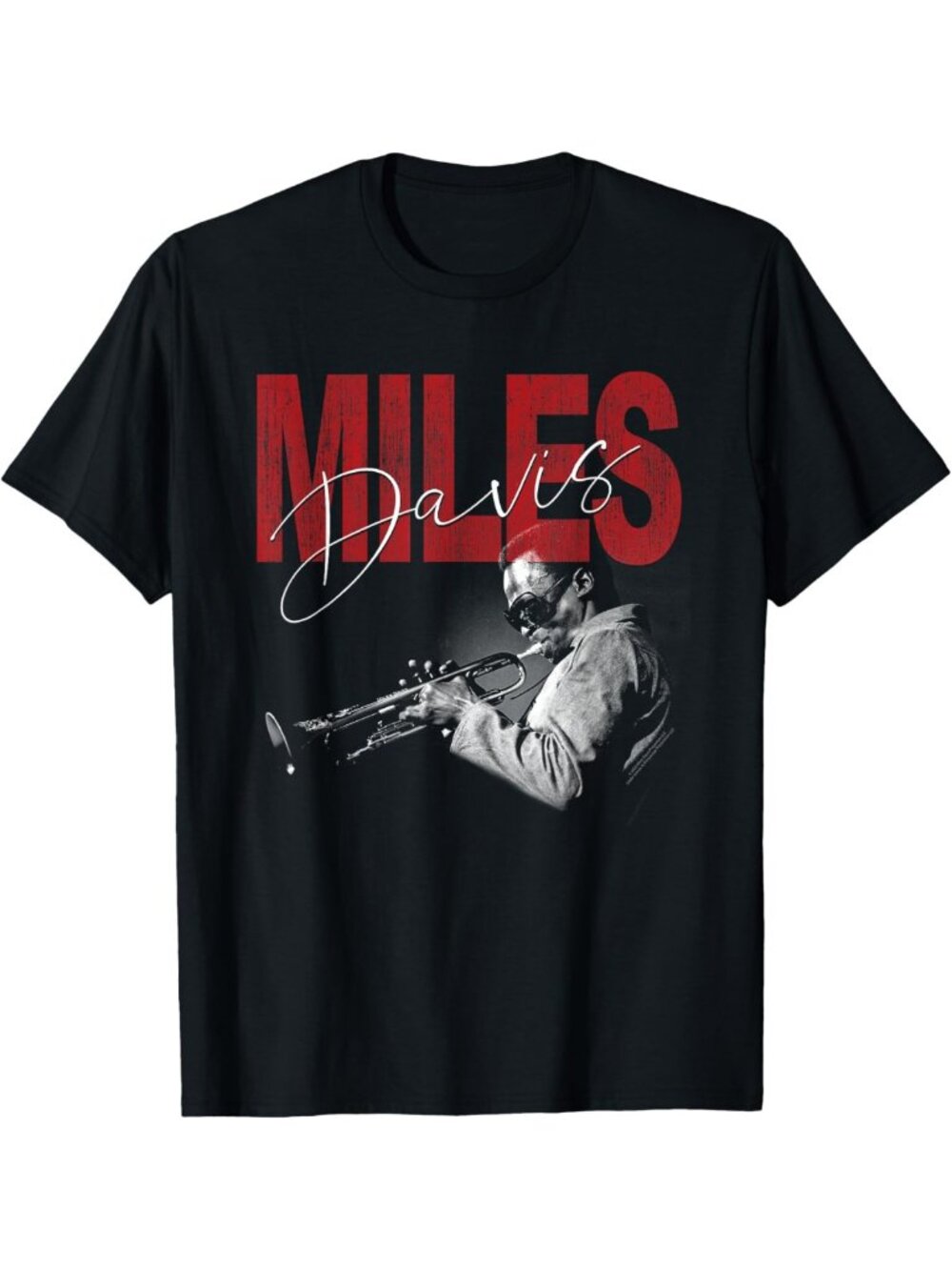 Vintage Distressed Jazz Legend T-Shirt | Miles Davis Inspired Graphic Tee